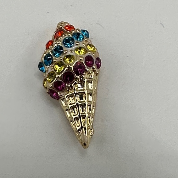 BaubleBar Gold and Red Ice Cream Earrings Set - Picture 5 of 6